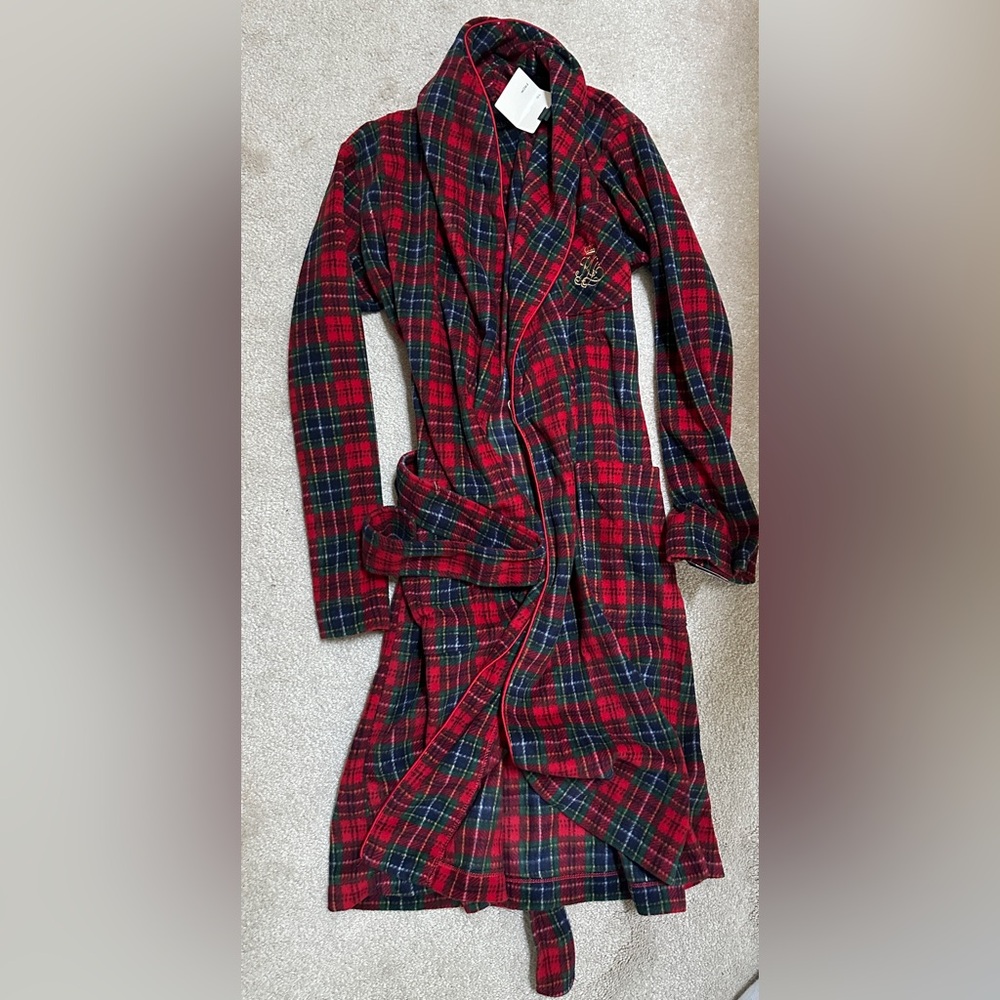 Ralph Lauren Women’s Plaid Robe XS
